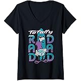 Disney Goofy Totally Rad Dad Father’s Day Surfing Distressed V-Neck T-Shirt