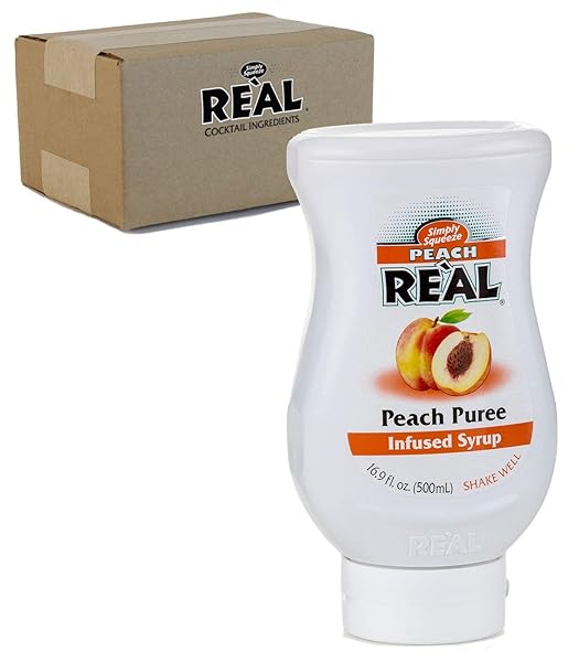 PEACH REAL 16.9 FL. OZ. INFUSED SYRUP