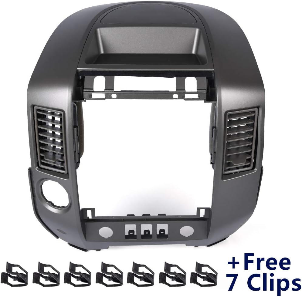 G-PLUS Front Center Dash Panel Radio AC Finisher Surround Bezel Without Speaker Bezel for Nissan Titan SE XE Armada SE 5.6L 2004 2005 2006
