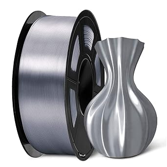 Amazon Com Sunlu Pla Silk Gray Filament 1 75mm 3d Printer Filament 1kg 2 2 Lbs Spool Shiny Metallic Pla Silk Filament Industrial Scientific