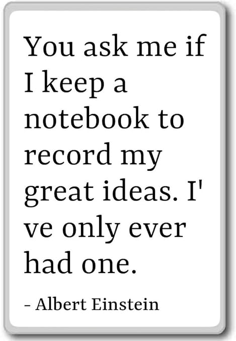 Imán para nevera con cita de Albert Einstein, con texto en inglés ...