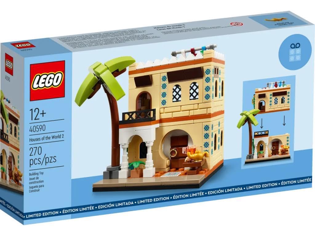 LEGO 40590 Houses of the World 2 - North Africa Limited Edition Tribute to North African Architecture and Culture 12+ 270 Pieces Combine with 40583 (South America)