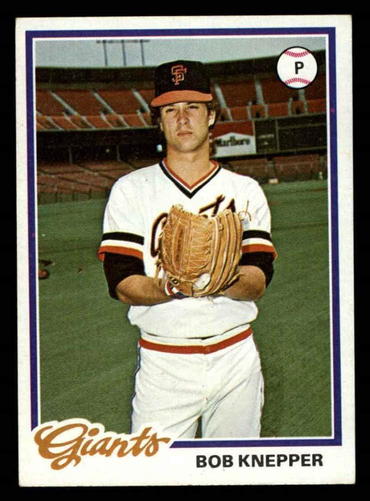 Amazon 1978 Topps 589 Bob Knepper San Francisco Giants Baseball 