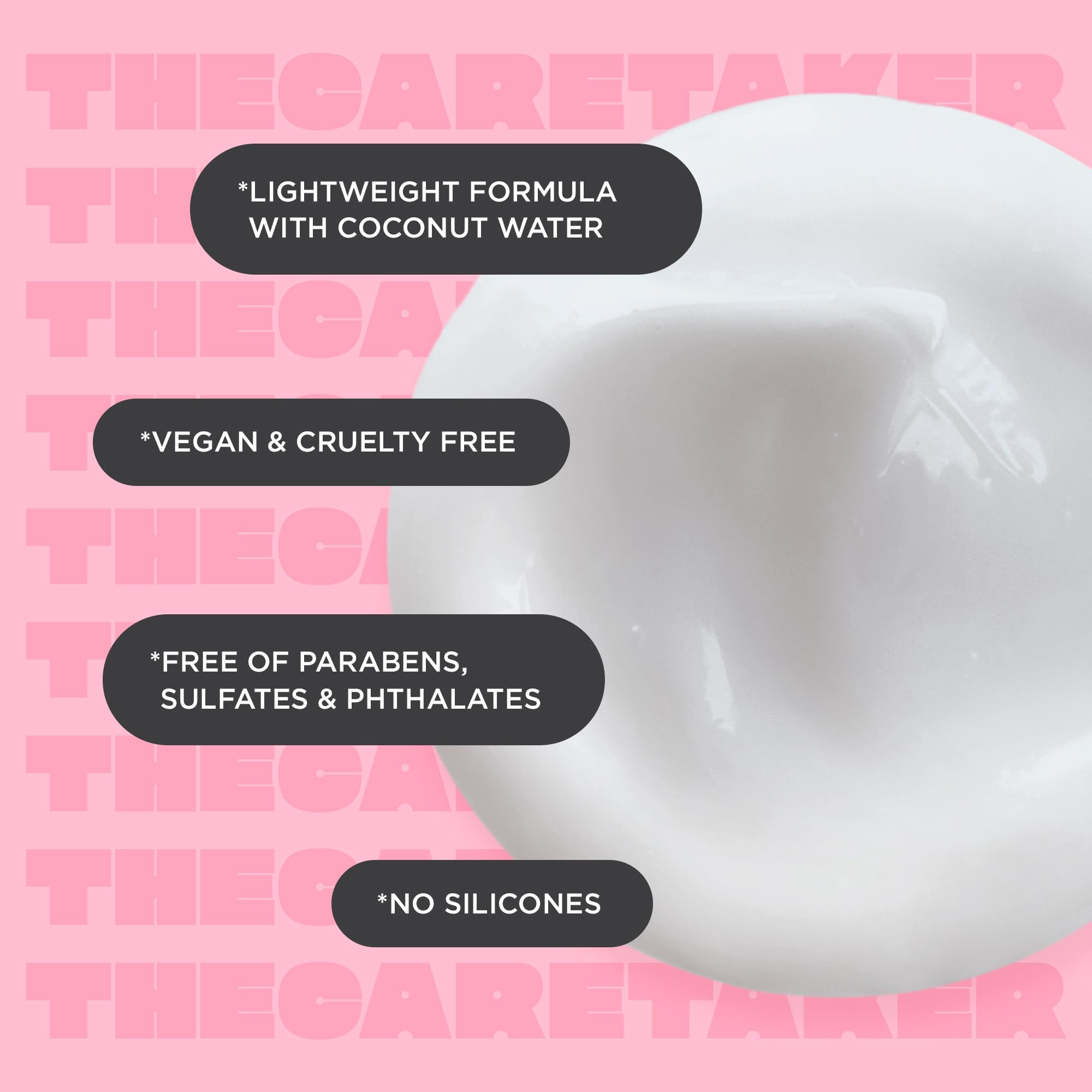 Cake Beauty Moisturizing Conditioner, The Care Taker – Hydrates and Replenishes Dry Hair – With Coconut Water, Hyaluronic Acid & Shea Butter - For All Hair Types - 296 ml