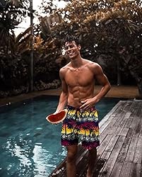 Men's Swim Trunks Quick Dry Hawaiian Board Shorts