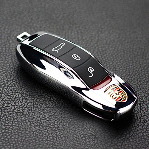 iJDMTOY (1) Exact Fit Metallic Chrome Silver Smart Remote Key Fob Shell