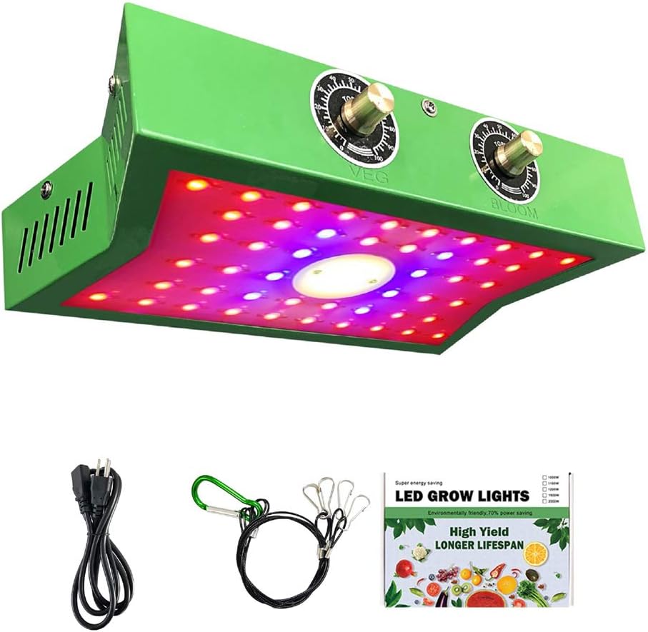 Led Grow Light 1200W Full Spectrum,COB Led Plant Grow Light,Adjustable