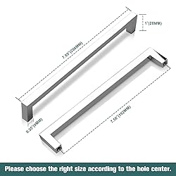GOBEKOR 25 Pack Cabinet Handles Polished Chrome