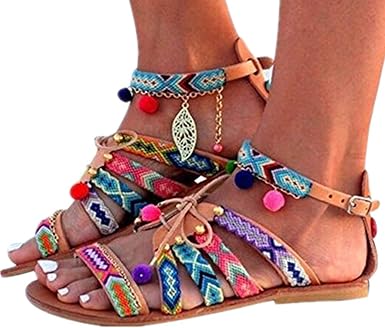 bohemian gladiator sandals