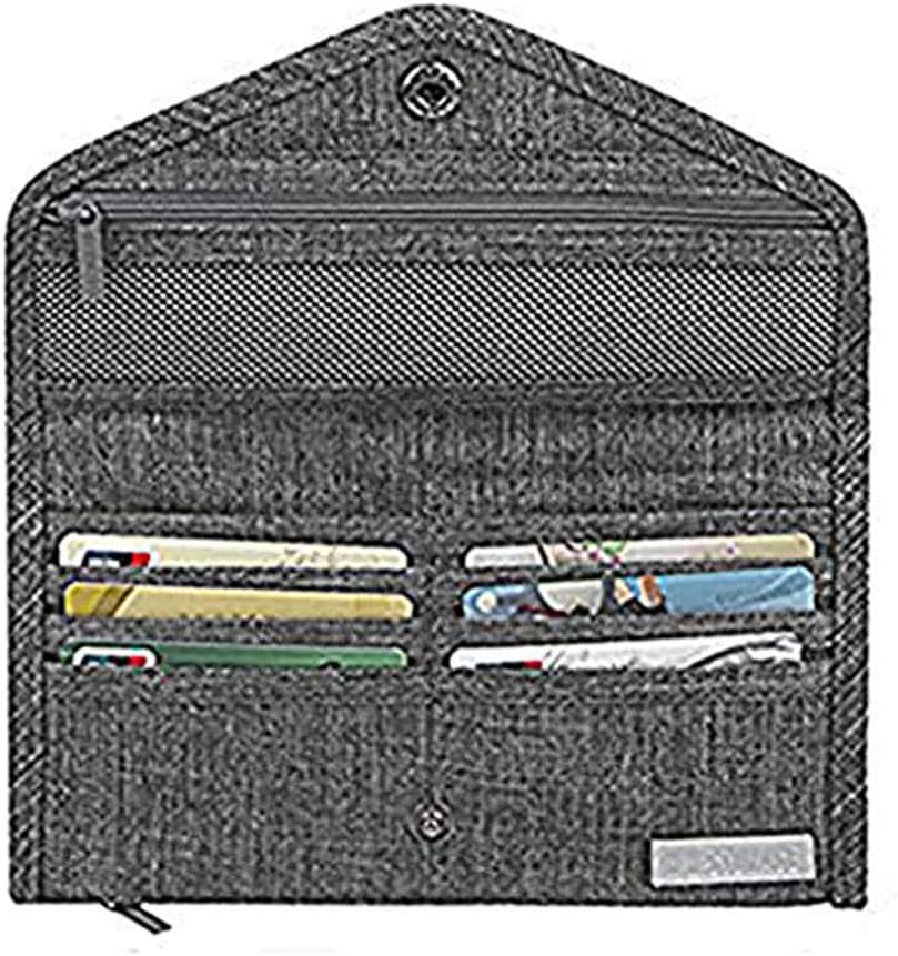RFID Blocking Travel Wallet Passport Holder Passport Case Cover Holder Passport Holder Slim ID Card iPhone Case Passport Organizer Ticket Document Wallet Cash Money Bag Pouch