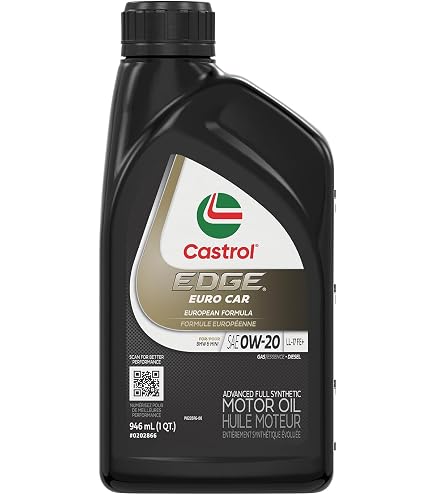castle 合成油 0W-20 20L Castrol Edge Synthetic 0W20 Oil with Fluid TITANIUM Technology