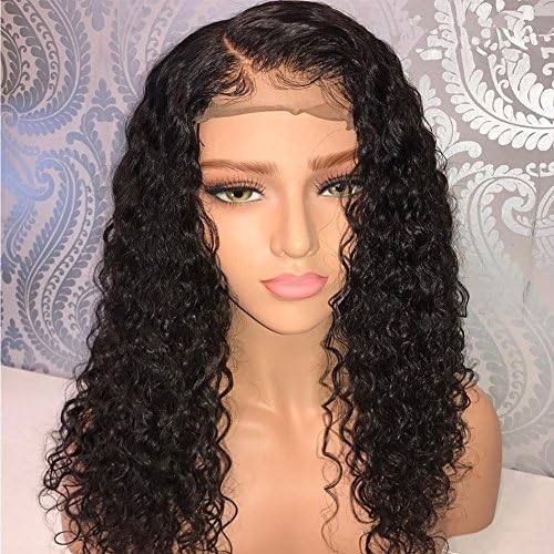 LIAZAHAIR 13x6 Deep Part Short Bob Lace Front Wigs Human Hair Pre Plucked 150% Density Brazilian Deep curly Wigs With Baby Hair For Women (12 Inch, Deep curly)