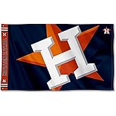 Houston Astros Printed Header Flag 3x5 Banner