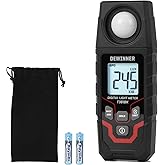 DEWINNER Digital Illuminance Light Meter – 0-200,000 Lux Light Tester for Plants, LED Grow Lights, Car Headlights – Candles M