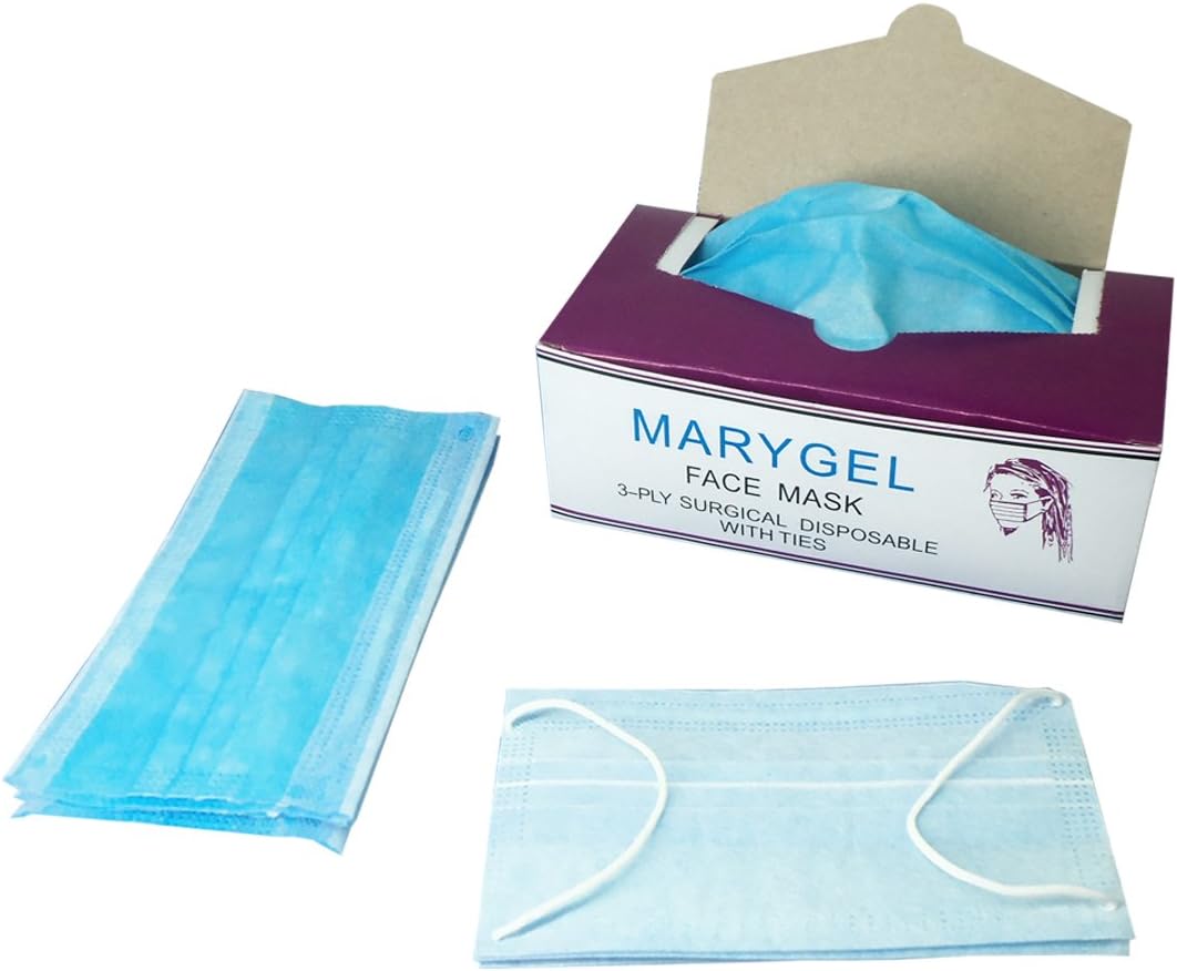 Marygel Disposable Earloop Procedure Surgical Masks(Blue 5)