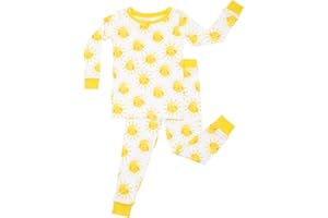 Little Sleepies Two-Piece Pajama Set for Boys & Girls, Soft Viscose from Bamboo, Snug Matching Family PJs, Toddler to Teen