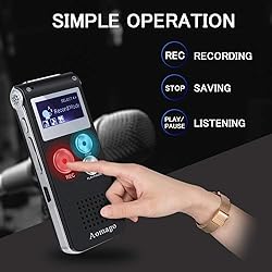 64GB Digital Voice Recorder Voice Activated