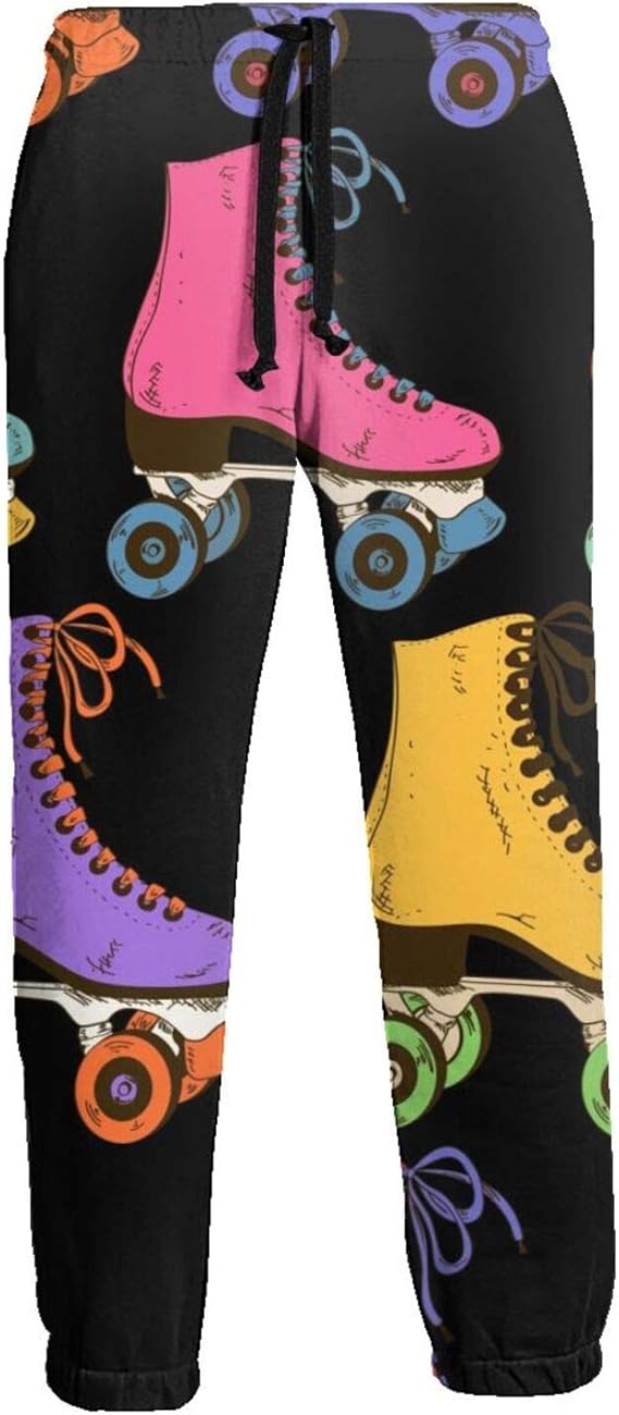 Roller Skating 3D Graphic Joggers Pants Funny Casual Sports Sweatpants