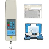 HF-200 Digital Force Gauge 200N Push Pull Gauge Tension Compression Tester | N/kg/lb units, 5 test modes, peak hold, limit alarm &amp; 447-record memory for pull, compression and insertion force tests