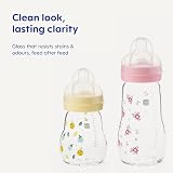 MAM Feel Good Glass Bottle 1 x 90ml Extra Slow Flow Teat 0 Yellow view 5