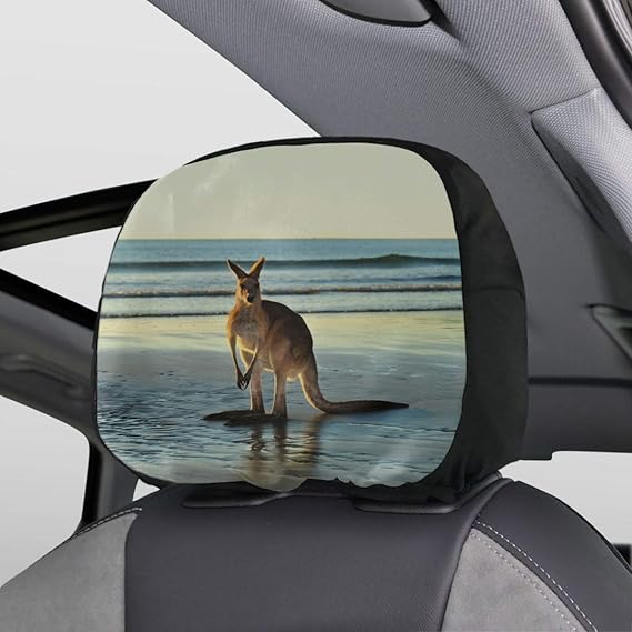 Car Headrest Protector Cover Carefree Kangaroo Car Headrest Protector Cover Carefree Kangaroo