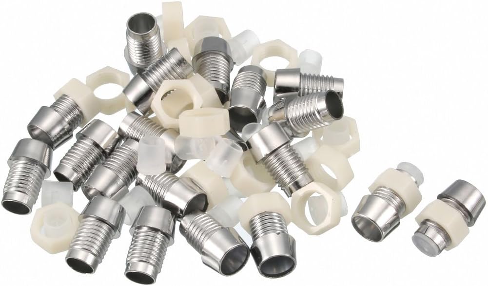 sourcing map 20pcs 5mm LED Lamp Holder Light Bulb Socket Plastic Chrome Plated for Light-emitting Diode Lighting