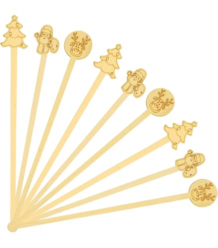 thumbnail image 2 of Coffee Stirrers Wood 200-Pack Wooden Coffee Stirrers (6 Inch) - Christmas Themed Drink Mixers For Hot/Cold Beverages Wooden Stir Sticks For Coffee 2 of 10