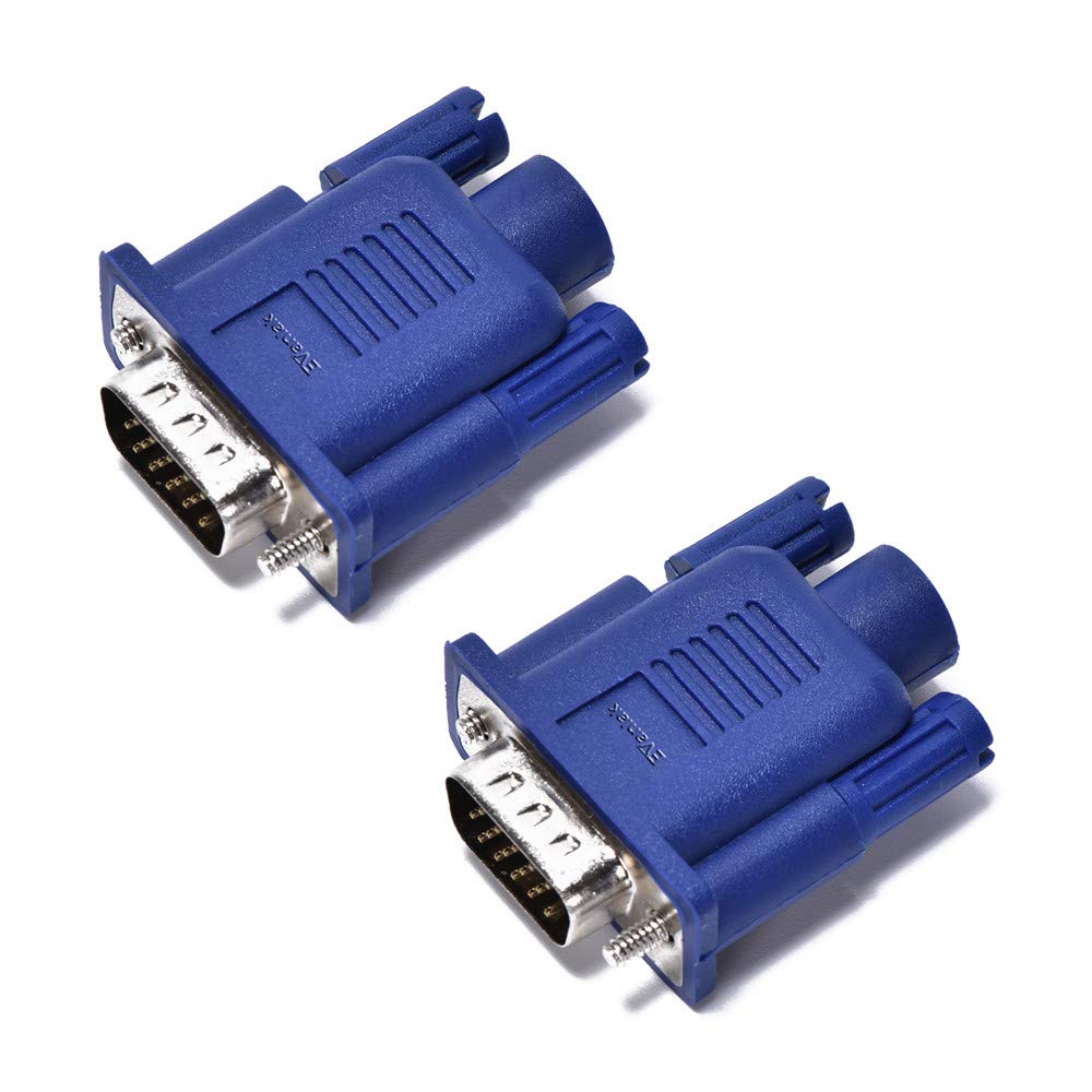 EVanlak Vga Dummy Plug Ghost Functionally StableDummy Plug Headless Conductive Performancevga Headless RGB Display Emulator Operating System Boot and Load Resolutions up to 1080p@60Hz-2pack