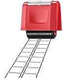 Nezyo Rolling Stamp 2 Squares Self Inking Black Ink