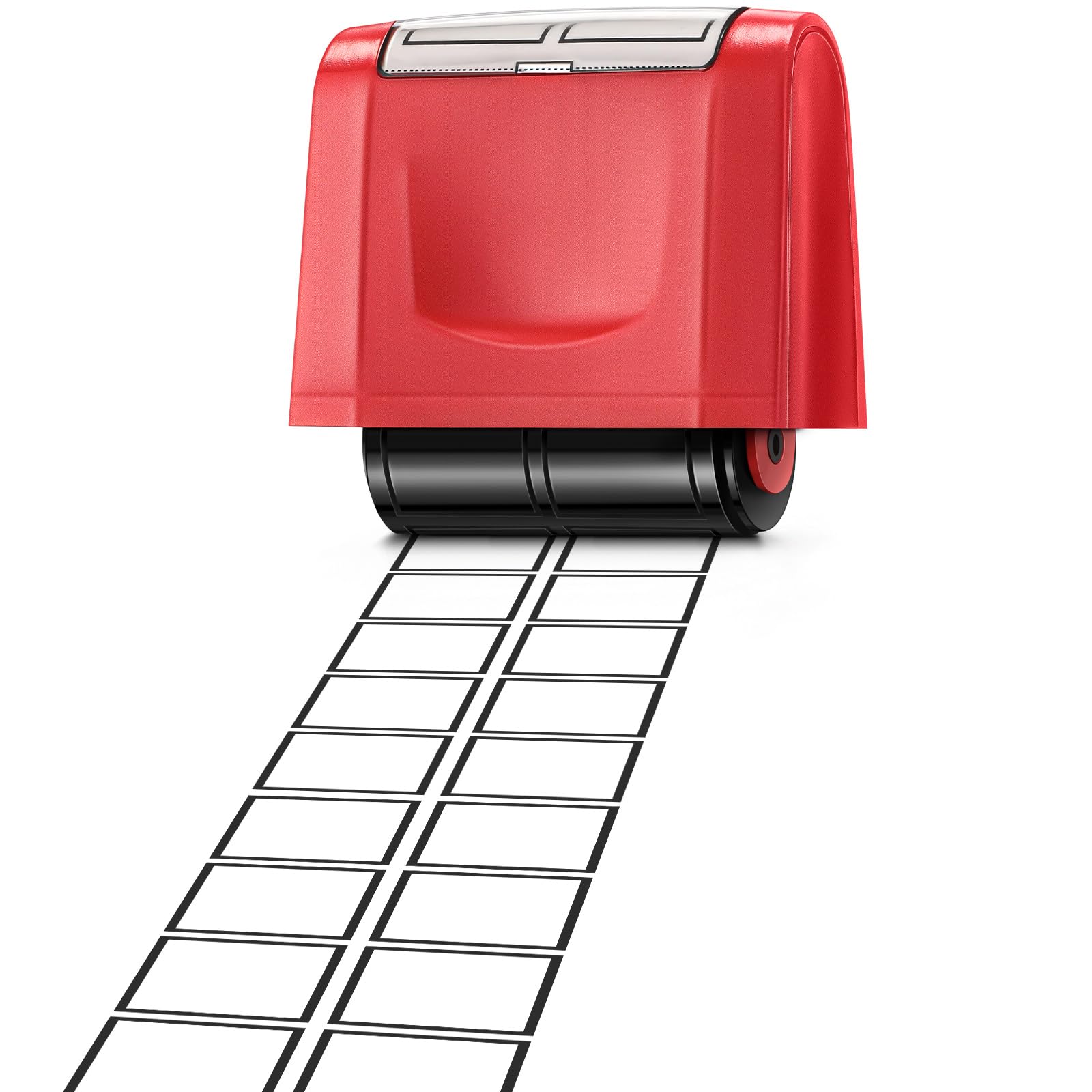 Nezyo Rolling Stamp 2 Squares Self Inking Black Ink