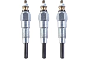 HIRINTOL 3pcs 3TNV76 3TNM74 3TNV70 Glow Plug for John Deere X495 X595 X740 X744 X748 X749 X750 X754 X758 1025R 1026R 2025R 2026R 26G Compact Excavator