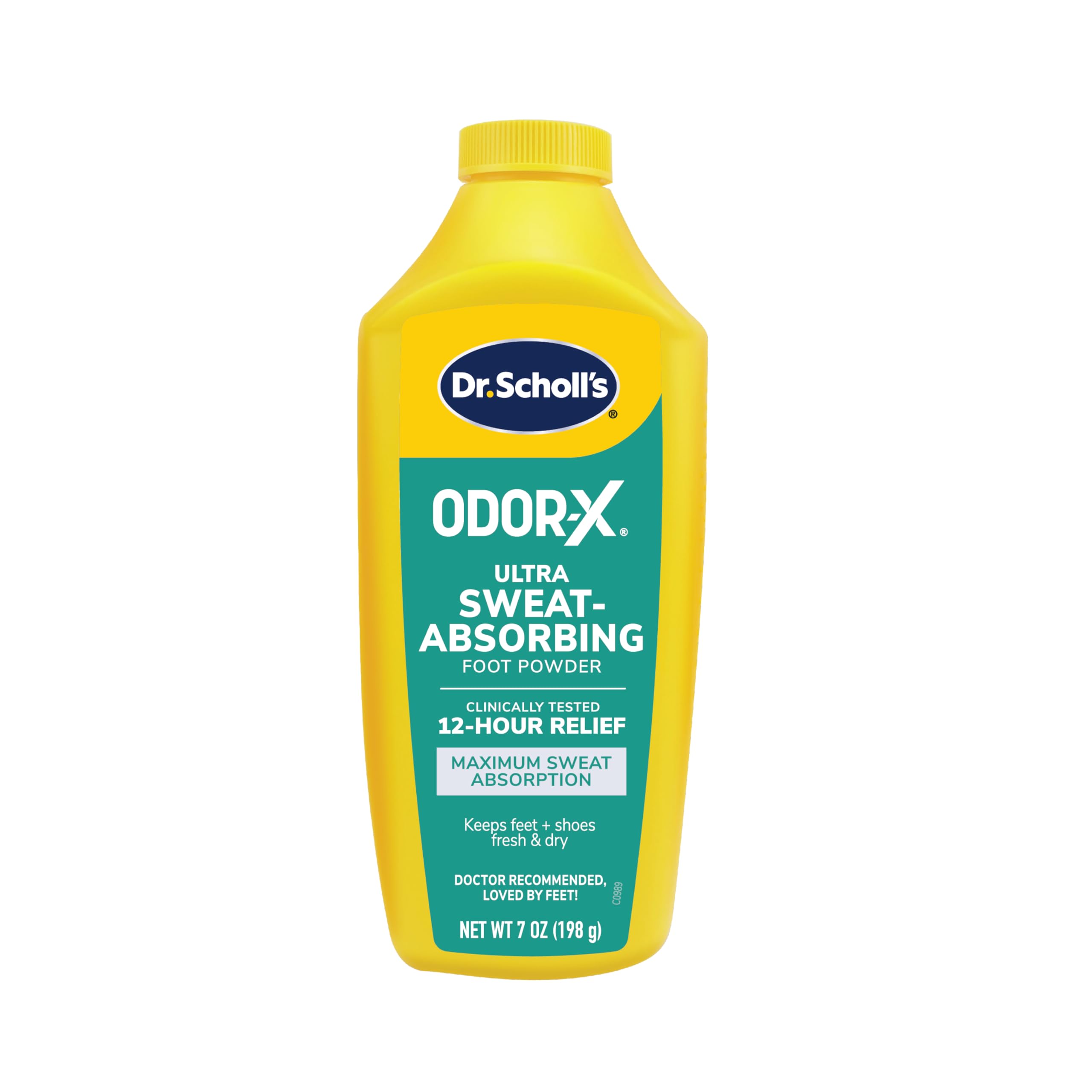 ??Dr. Scholl's ULTRA-SWEAT ABSORBING FOOT POWDER, 7 oz // Maximum Sweat Absorption - Clinically Tested 12-Hour Relief - Keeps Feet Fresh & Dry ?