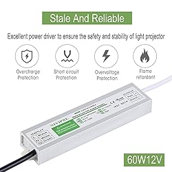 LED Driver 60 Watts Waterproof IP67 Power Supply