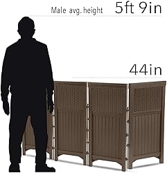Suncast 4 Freestanding Wicker Resin Reversible