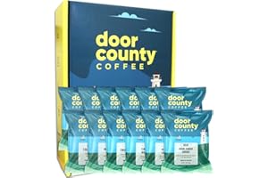 Door County Coffee Best Sellers, Decaf Coffee Gift, Full-Pot Bags, 12-Pack, 1.5.oz Bags