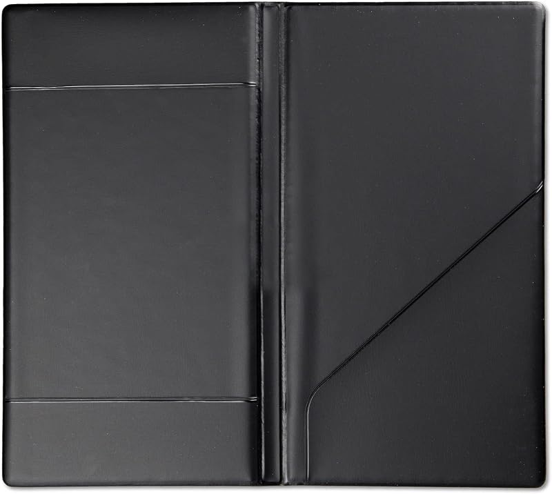 DAG Style Toscana Bill Holder PVC Black 2 Pockets Table Accessories