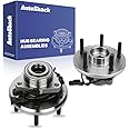 AutoShack Front Wheel Hub Bearing Assemblies with ABS Replacement for 2012-2018 Ram 1500 2019-2022 Ram 1500 Classic 2-PC