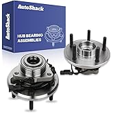AutoShack Front Wheel Hub Bearing Assemblies with ABS Replacement for 2012-2018 Ram 1500 2019-2022 Ram 1500 Classic 2-PC
