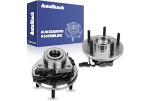 AutoShack Front Wheel Hub Bearing Assemblies with ABS Replacement for 2012-2018 Ram 1500 2019-2022 Ram 1500 Classic 2-PC