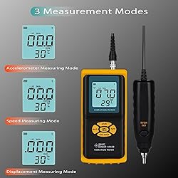 AR63B Digital Vibration Meter Vibrometer 3-in-1