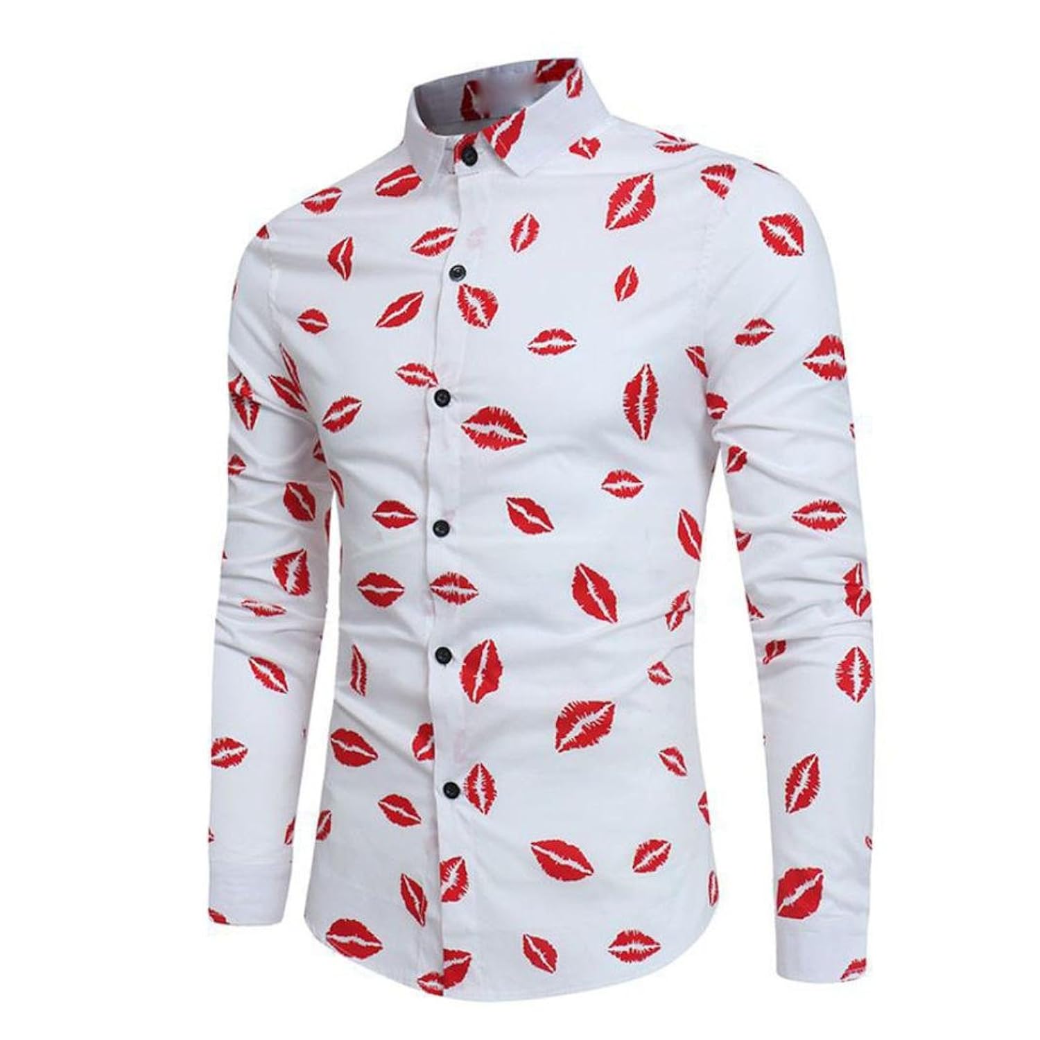 Toamen Camisa Para Hombre Delgada Del Ajuste De La Manera Del OtoñO