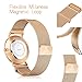 Watch,Mens Women Watch Luxury Fashion Rose Gold Super Thin Case Waterproof Analog Quartz Magnetic Mesh Band Wrist Watch
