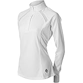 Equinavia Ingrid Women's Equestrian Show Shirt - Long Sleeved Performance Shirt with Cooling Mesh Panels