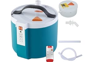 amocane Sauna Steamer Portable Pot 1.6L, Stainless Steel Steam Generator for Saunas Home Spa Fumigation Steam Machine for Body Detox with Remote Control, New Anti-riot Device (110V, US Plug)