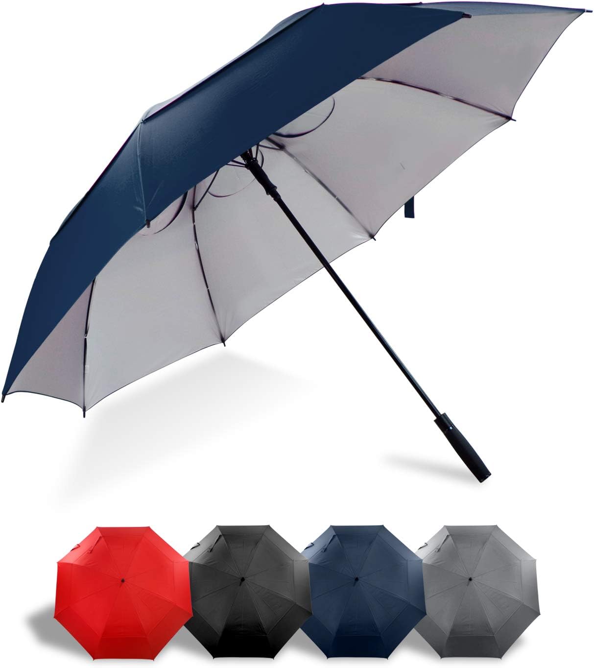 68 inch Large Windproof Golf Umbrella- Auto Open Oversize Umbrella Sun Protection for Men Women