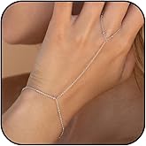 Hand Chain Bracelet for Women Dainty Gold Bracelets Ring Bracelet Hand Chain Jewelry Gifts