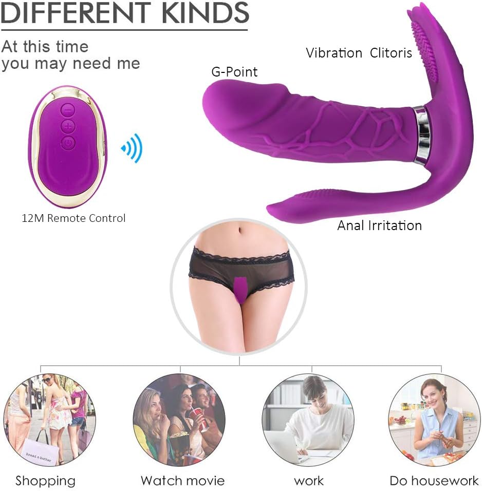 7 Speeds 7 Patterns Automatic Tongue Stimulator Invisible String ViBrartor Waterproof V¨bra'tion Six Machine T-Shirt