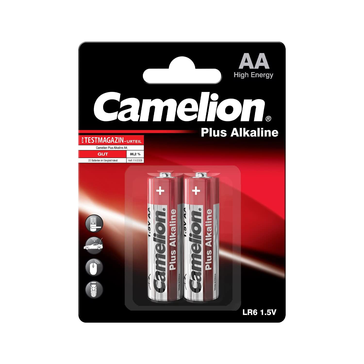 Camelion 11000206 LR 6 AA Mignon Plus Alkaline Battery (Pack of 2)