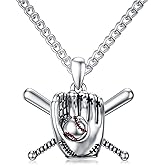 Shusukue 925 Sterling Silver Sport Necklaces I CAN DO ALL THINGS Bible Verse Cross Pendant Sports Fan Gifts for Men Women Athletes Sport Lovers