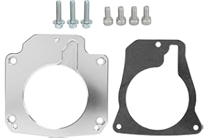 Acouto Throttle Body Adapter Kit 551567 LS Drive By Wire 4 Bolt to 3 Bolt TB DBW for LS2 LS3 Intake Manifold Aluminum